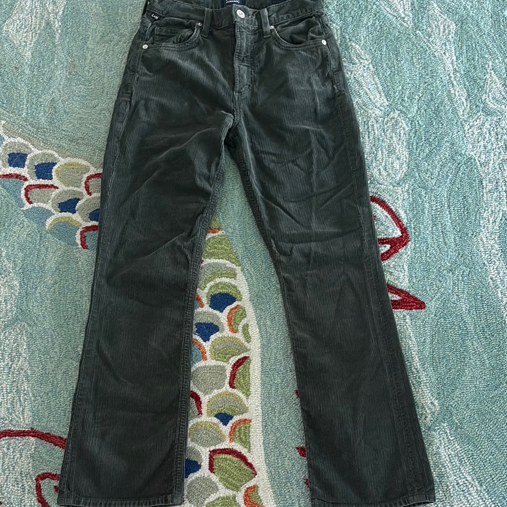 Dark Green Corduroy Pants